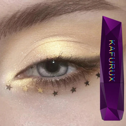 Blushimmer 25-color waterproof eyeshadow stick with glitter and matte shades, long-lasting eye makeup and face highlight.