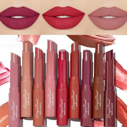 Blushimmer velvet matte lipstick pen with waterproof, fade-resistant, easy-to-apply rich color lip gloss in a sleek, rotating design
