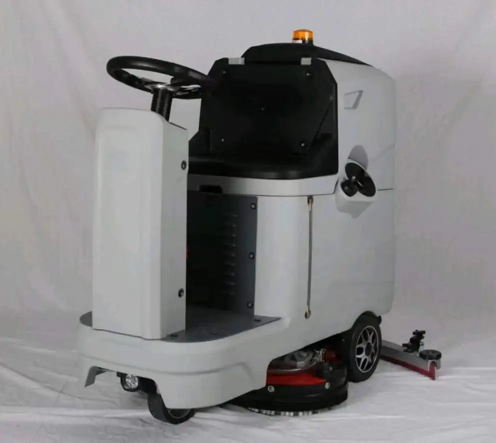 Commercial Scrubber Cleaning Equipment 2-Brushes Ride-on Floor Scrubber Dryer Electric 24V Professional Floor Cleaning Tool