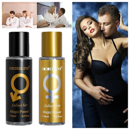 Men's Blushimmer pheromone perfume bottle with elegant packaging, showcasing natural, fresh fragrance designed to attract women.