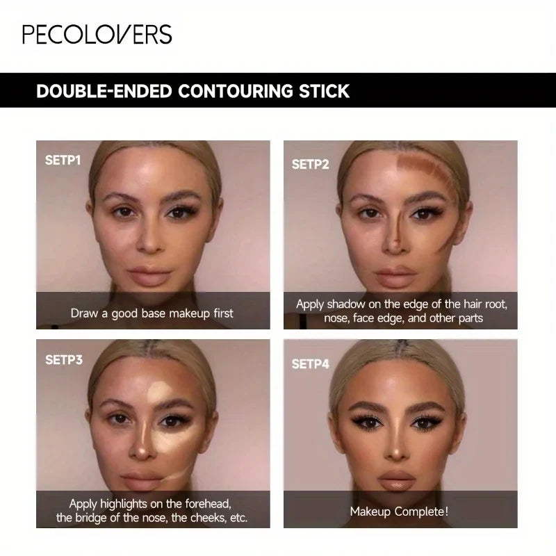 Blushimmer makeup base foundation cream with concealer, contour, and bronzer for face, worn by a woman applying cosmetics.