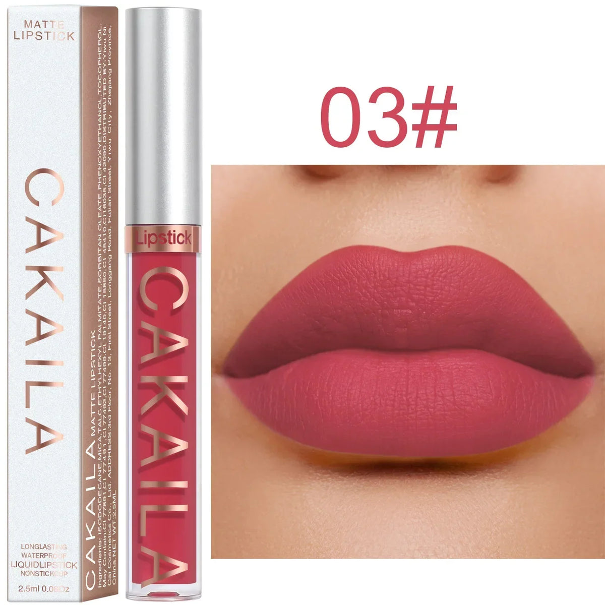 Blushimmer velvet matte lipstick in light red liquid lip tint with silky texture, long-lasting lip color for women.