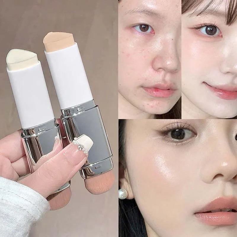 Blushimmer triangle eraser foundation stick for water-based, lightweight concealer and brightening face makeup with moisturizing formula