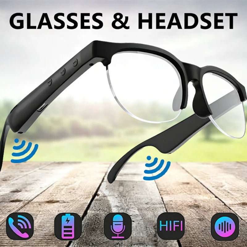 Smart Glasses, Polarized Sunglasses with Speaker,