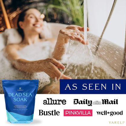 Magnesium Flakes 15lb Dead Sea Bath & Foot Soak, Over 800,000mg Magnesium Chloride Per Bag, Alternative to Epsom Salt for Sore