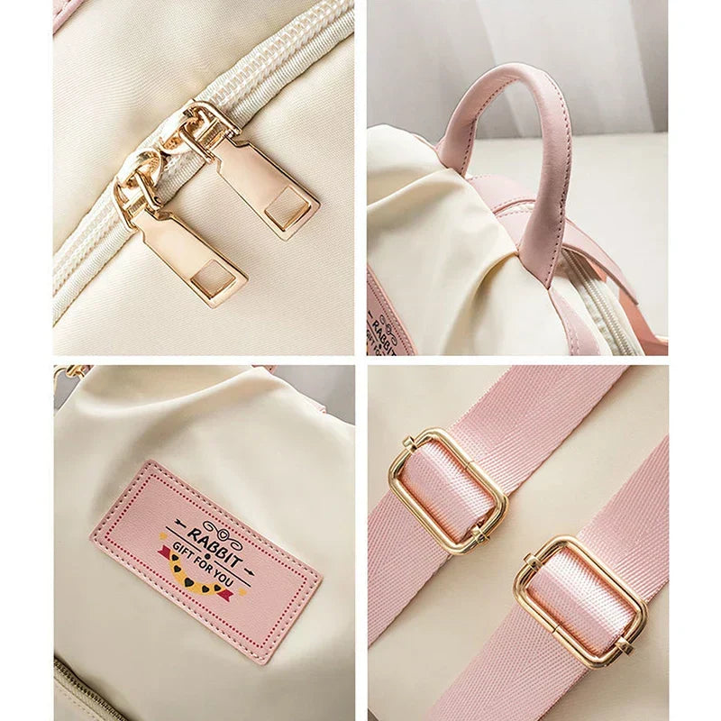 OBA women's large capacity shoulder bag made of durable Oxford cloth, with multiple compartments and stylish design.
