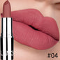 Blushimmer Langmani silver tube matte lipstick in 8 shades, non-staying cup makeup lipstick, displayed in a sleek silver tube.