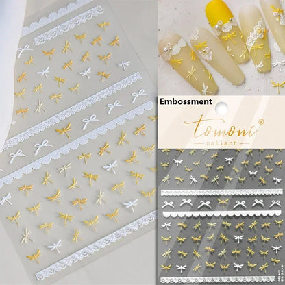 French leopard print bowknot lace ribbon with rhinestones and pearls, ideal for manicure decoration and nail art stickers.