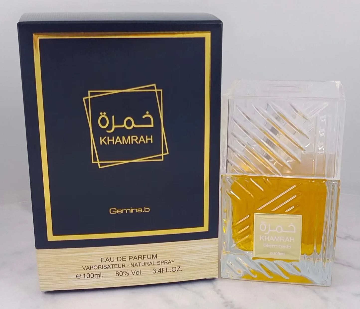 Khamrah عطر Perfume Eau De Toilette Gift Box 100ml Unisex Arabian Oud Scent Gourmand Fragrance Long Lasting Perfume For Unisex