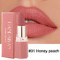 6-Color Matte Lipstick , Non-Fading, Non-Stick Cup Long-Lasting Velvet Finish, Smooth Matte Lip Color Waterproof Smudge-proof
