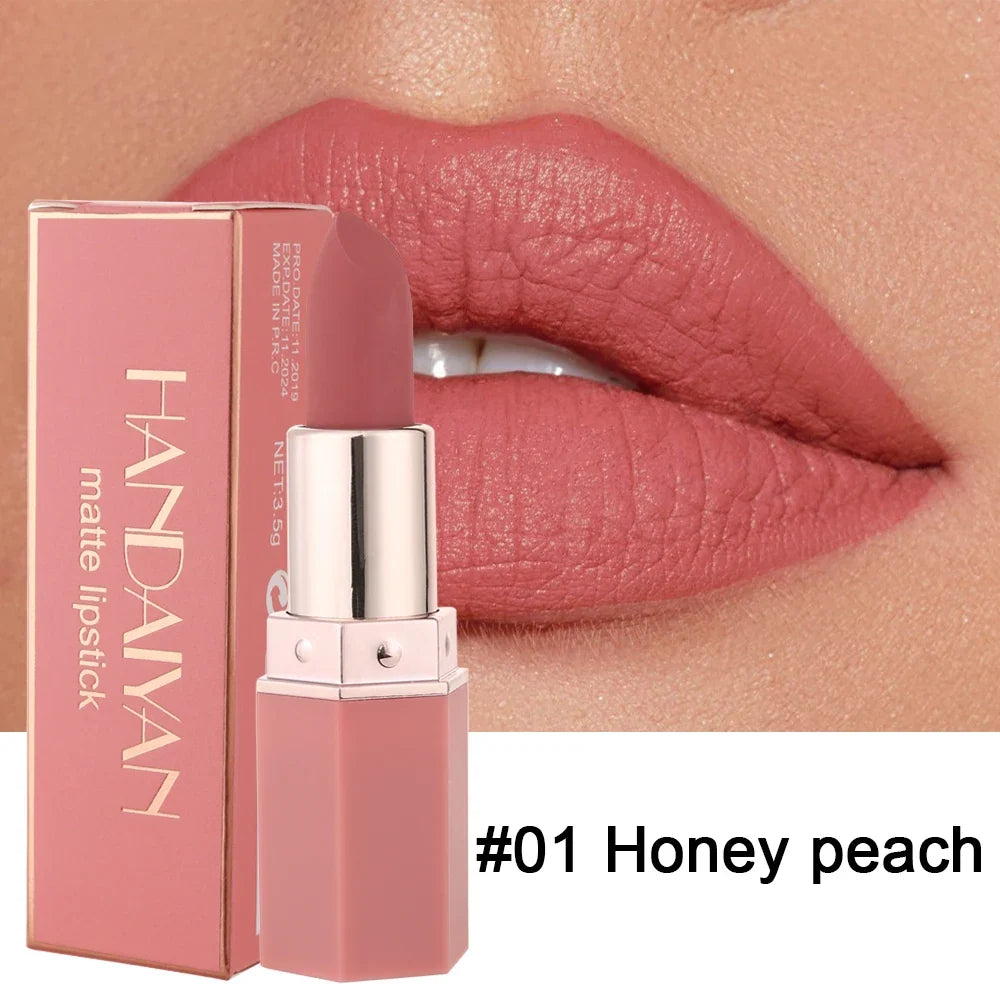 Blushimmer 6-color matte lipstick set with long-lasting, waterproof, smudge-proof velvet finish in smooth, non-fading shades.
