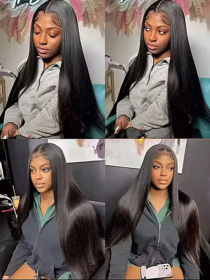 Brazilian human hair weave bundles in natural black, bone straight, 12-42 inch Remy hair extensions by Selvanelle