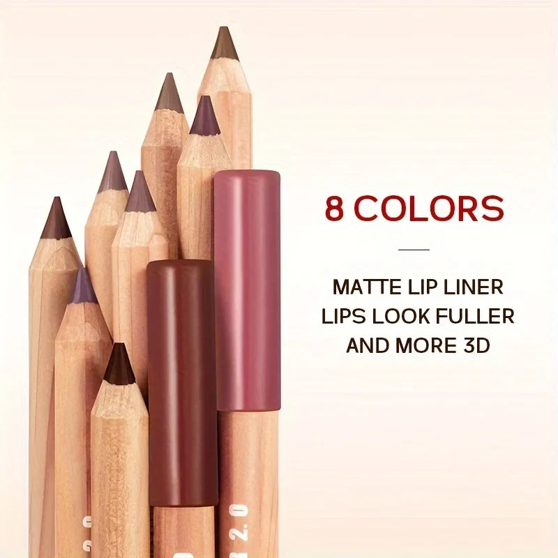 Blushimmer Pudaier Lip Contour 2.0 matte lip liner with sharpener, long-lasting, easy to apply for a flawless lip finish.