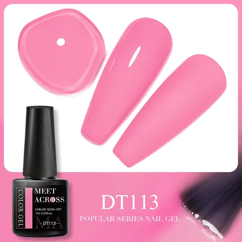 Pink dried flower gel nail polish by Blushimmer featuring natural fairy flower design for UV and LED nail art.