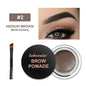 Long-lasting Eyebrow Enhancers Makeup 6 Colors Waterproof 3D Natural Eye Brow Pomade Eyebrow Gel With Brush Professional Makeup