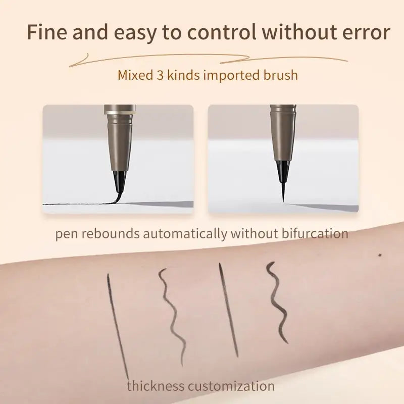 Judydoll waterproof liquid eyeliner by Blushimmer featuring ultra-fine tip, smooth fibers, smudge-proof, long-lasting design.