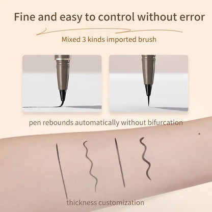 Judydoll waterproof liquid eyeliner by Blushimmer featuring ultra-fine tip, smooth fibers, smudge-proof, long-lasting design.