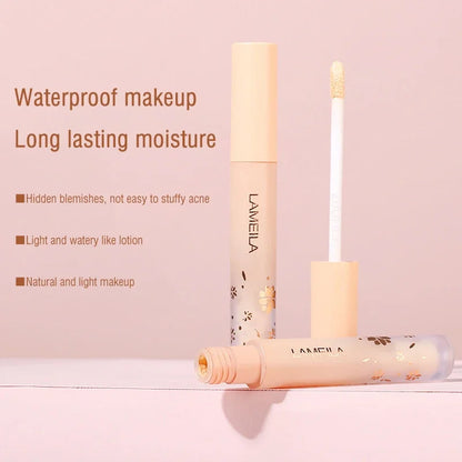 Blushimmer liquid concealer for dark circles and acne, providing natural makeup coverage with anti-cernes base foundation cream.