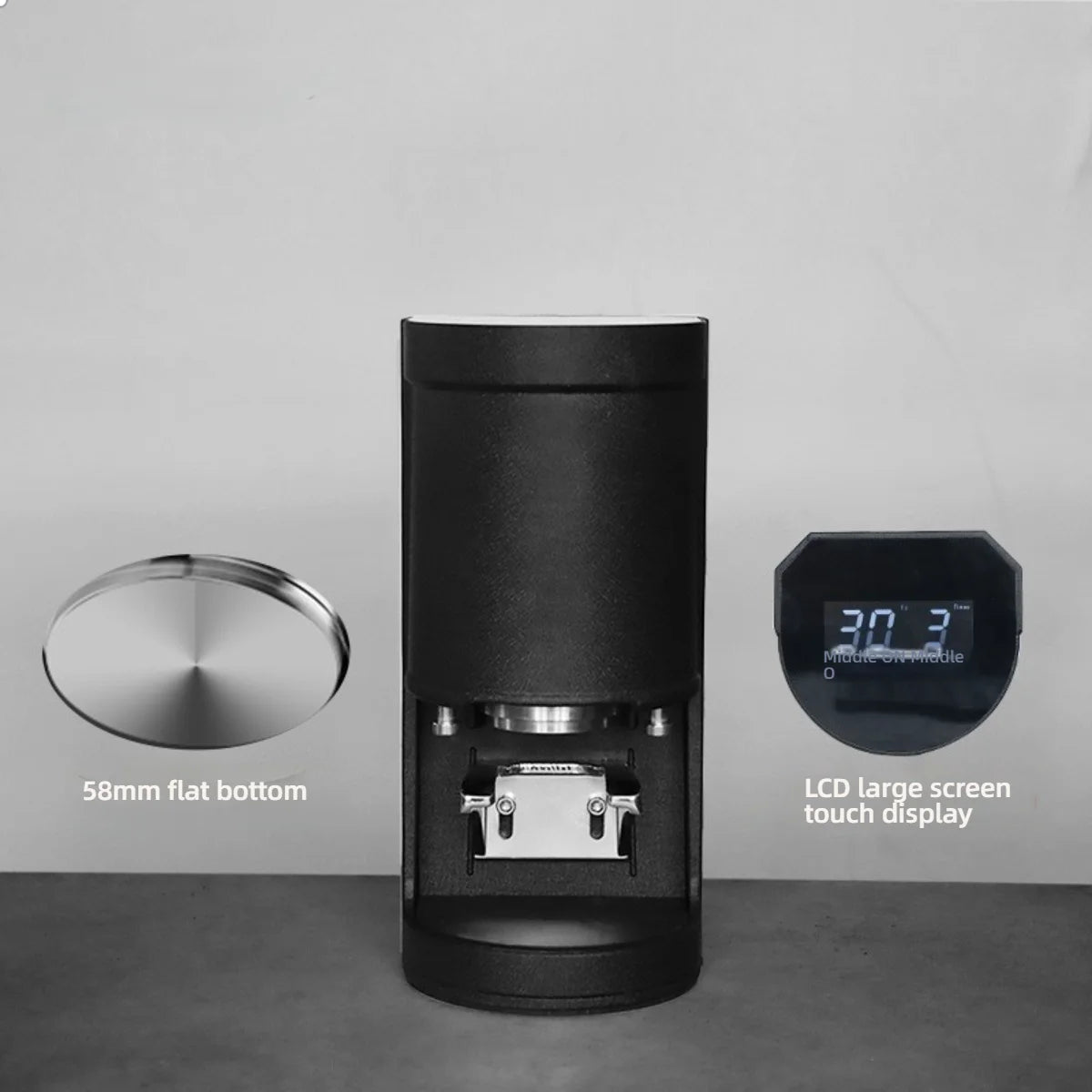HomeWise TE-2 58mm Automatic Coffee Tamper Machine Touchscreen Electric Espresso Tamper 58.5MM Electric Tamper Adjustable