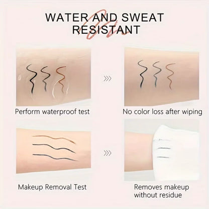 Blushimmer waterproof matte lipliner pencil in red, with a long-lasting, moisturizing lipstick on lips, available in 12 colors.