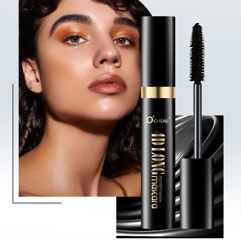 Blushimmer O‘cheal black mascara with 3D silk lash brush for thick, curling, lengthening eyelashes, beauty makeup extension product