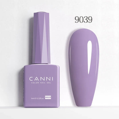 Blushimmer CANNI Hema Free Nail Gel Polish fall color collection with long-lasting gel top coat in vibrant red and nude shades, 9ml.