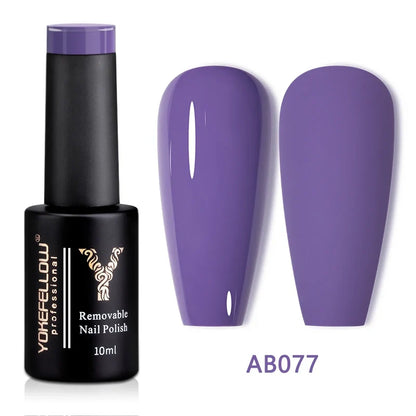 YOKEFELLOW 10ml Jelly Nude Gel Nail Polish by Blushimmer, translucent pink soak-off UV gel with long-lasting shine and high quality finish.