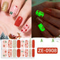 Gradient cat eye style nail art stickers by Blushimmer, 16-piece waterproof glitter false nail decals with self-adhesive design.
