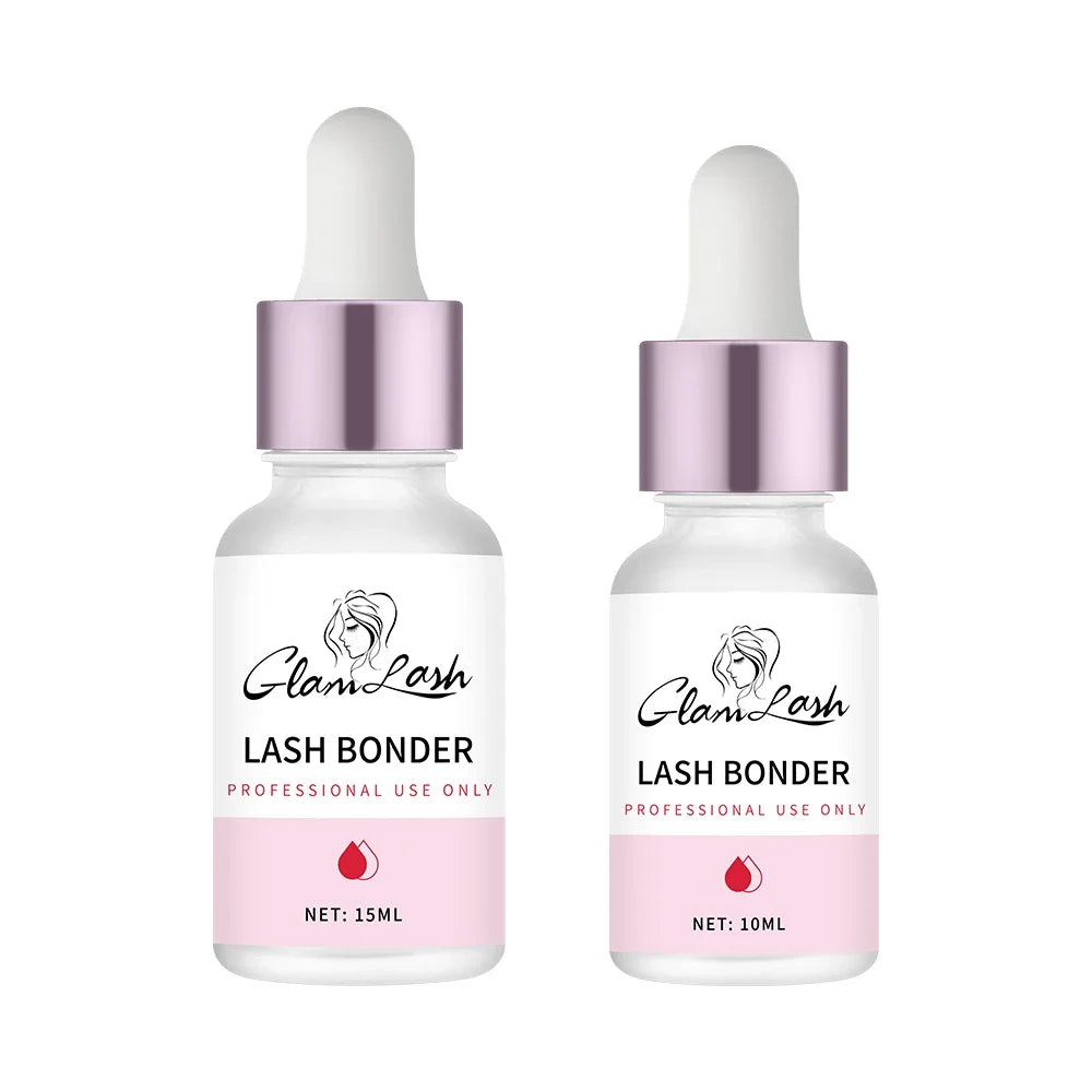 Blushimmer GLAMLASH 10ml eyelash extension super bonder fixing agent bottle with applicator tip