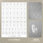 Kaniu Transparent Hollow French Nail Stickers Snowflake Starry Design Nail Art Decal Self-Adhesive Manicure Stencil Template