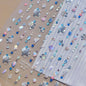 5D Deep Sea Fish Nail Art Stickers Shimmery Bubble Colorful Marine Life Nail Decals Summer Ocean Self Adhesive Manicure Decal