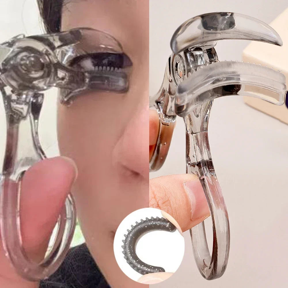 Blushimmer professional frameless eyelash curler with refill pad and long-lasting shaping lash tool for natural curl.