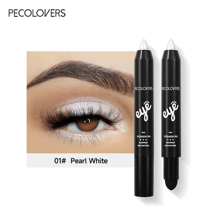 Blushimmer waterproof eyeshadow pencil stick with pearly shimmer, glitter finish, ideal for long-lasting eye makeup in 6 colors.