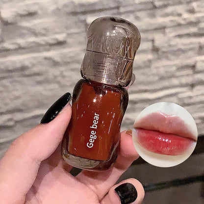 Blushimmer Gege Bear Crystal Gloss Lip Tint with mirror-gloss finish and youthful plumping effect in autumn/winter hydrating formula