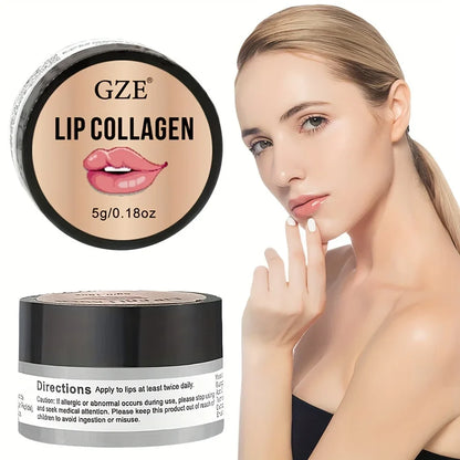 Blushimmer GZE Lip Sleeping Mask 5g with lip collagen, coconut, and castor for hydrating overnight lip care.