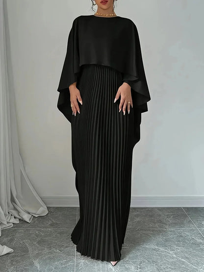 Luxlife Brands Harmony Draped Event Outfit featuring elegant fabric and stylish draping for formal occasions.