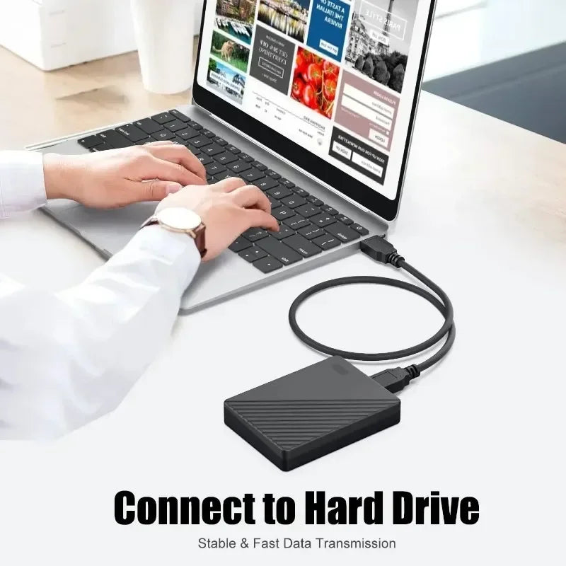USB 3.0 A to USB A Male Extension Cable Double End USB Cord For Hard Drive DVD Player Laptop Cooler High-Speed Data Transmission