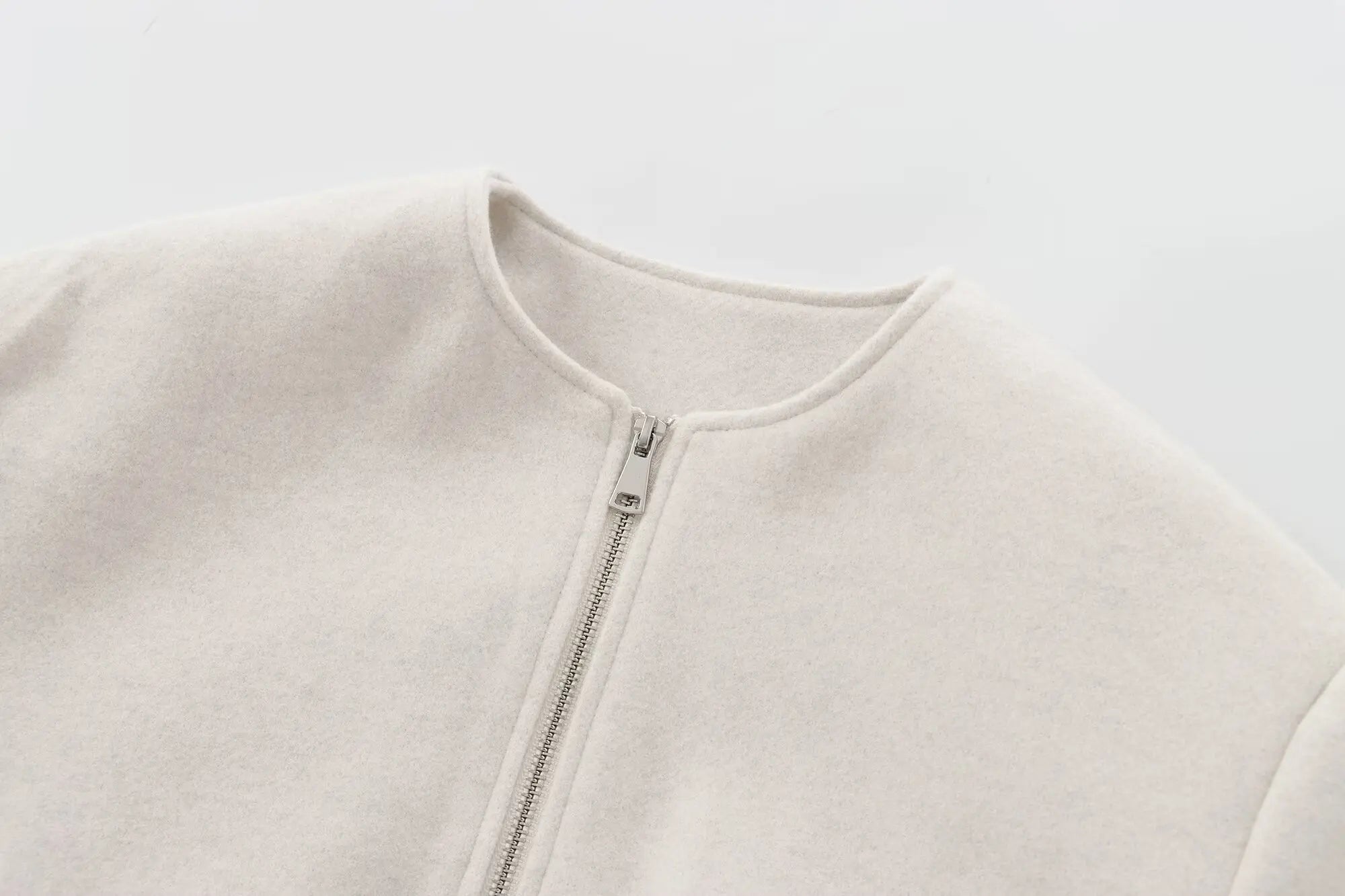 MUJER 2025 Fleece Bomber Jackets for Women Soft Zipper Woman's Sports Jacket Long Sleeve Cropped Jacket Women Coats Outerwears