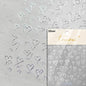 Colorful Cat's Eye 5D gradient European love heart gem nail art stickers with crystal, wing, and geometric designs for manicure decorations.