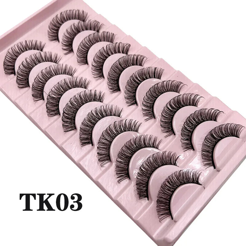 Blushimmer Russian strip lashes with 25mm 3D mink volume, fluffy thick dramatic false eyelashes for natural or bold eye looks.
