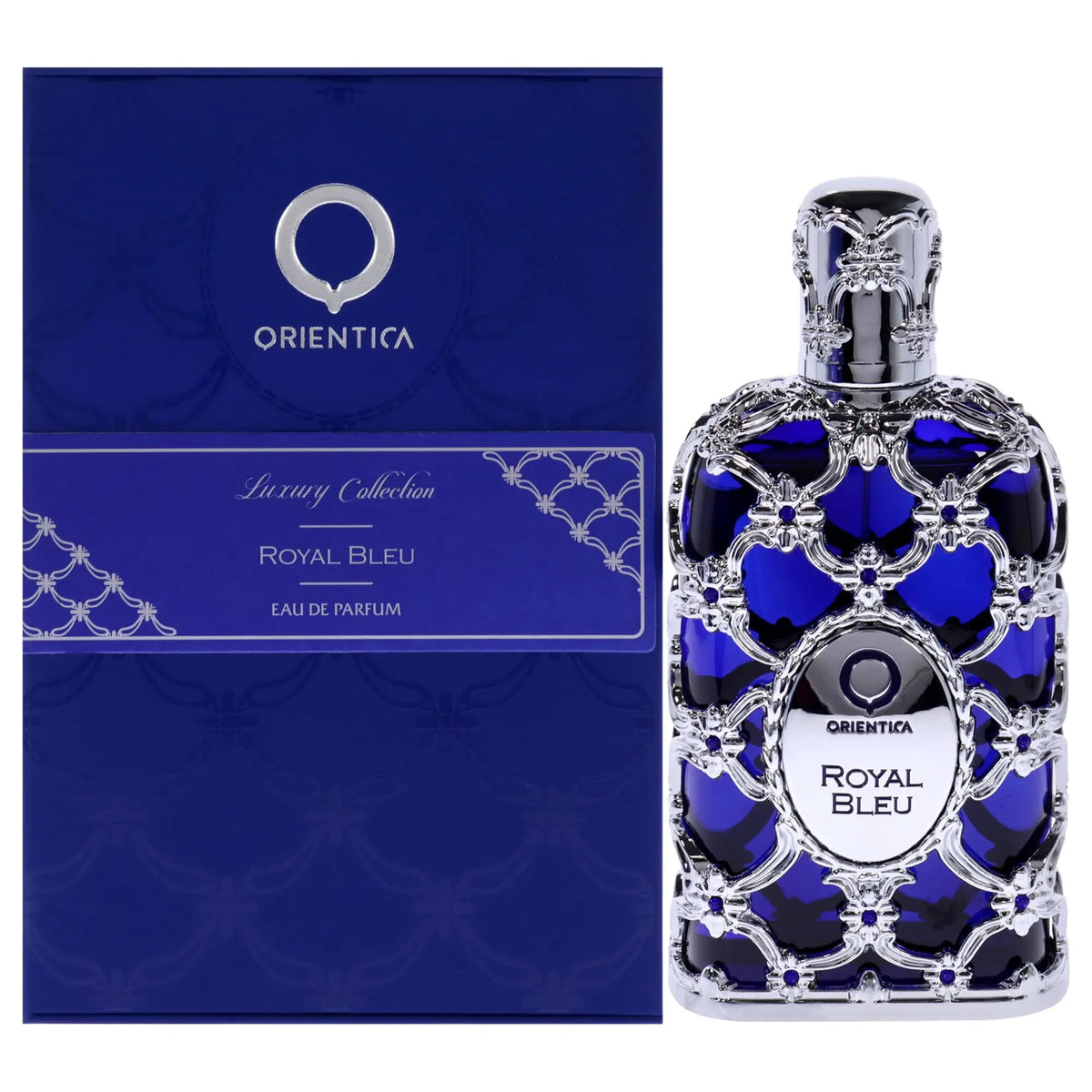 Orientica Royal Amber Eau De Parfum by Blushimmer featuring warm Arabic vanilla and musk notes in a luxurious bottle.