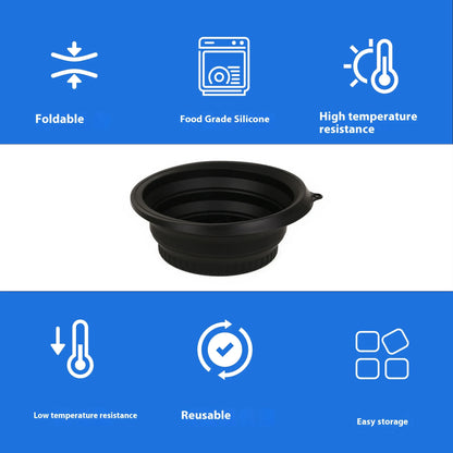 Foldable Silicone Face Ice Bath Tray Cold Therapy for Facial Puffiness Portable Cryo Skin Tool Travel Beauty Bowl Facial Tool