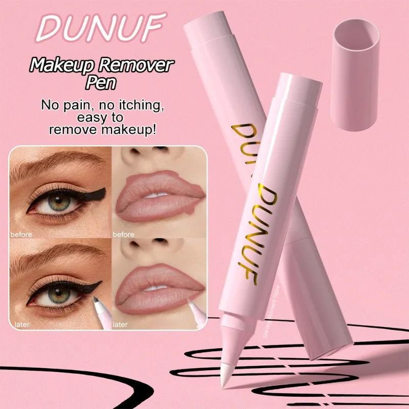 Blushimmer makeup remover pencil for eyeliner, lip, and eye makeup correction, with easy-to-clean precision cleansing tip.