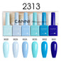 Blushimmer CANNI HEMA FREE nail gel polish set with six 9ml semi-permanent pigmented gel colors for UV and LED nail art.