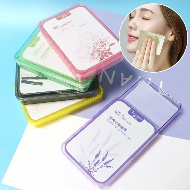 Blushimmer 300-pack face oil absorbing paper wipes for oily skin, summer oil control blotting sheets for face cleansing and makeup.