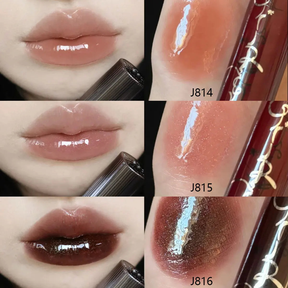 Girlcult Unreal Lip Gloss by Blushimmer in four shades with iridescent, glossy finish, moisturizing, non-sticky, perfect for holiday and party looks.