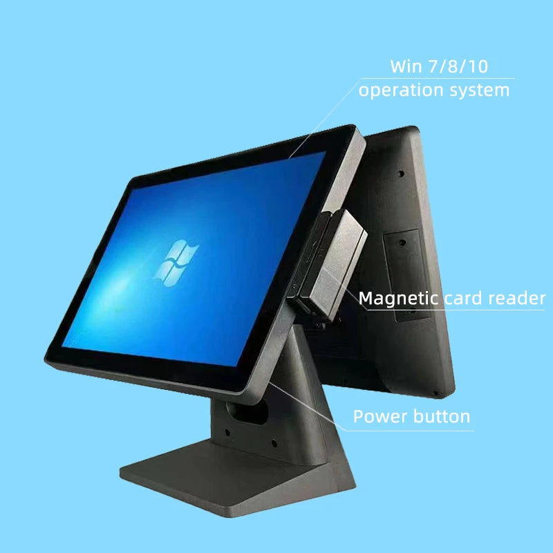 Windows Android POS Computer POS System Cash Register with 80 mm POS Printer and Cash Drawer for Retail