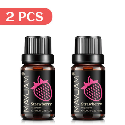 Blushimmer MAYJAM fruit essential oil 10ml with cherry, banana, papaya, grape, litchi, guava, kiwifruit, pear, and fig scent for diffuser and candle