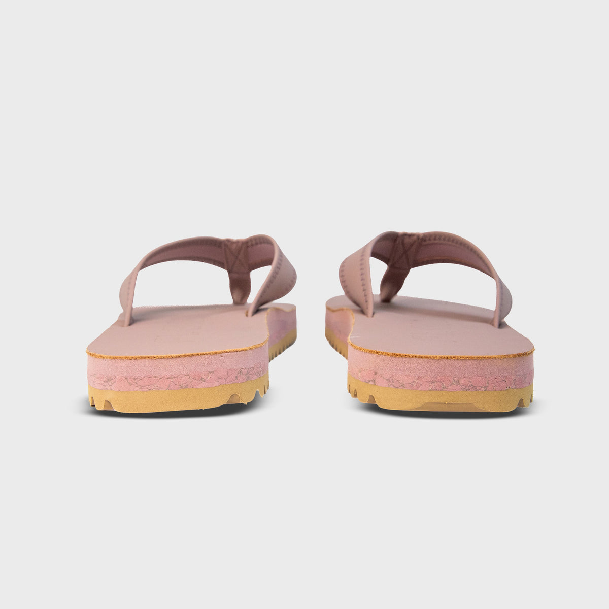 Rear view of Fleks Seagrove Flip Flop in Blushed color, showing the comfortable sole and stylish design.