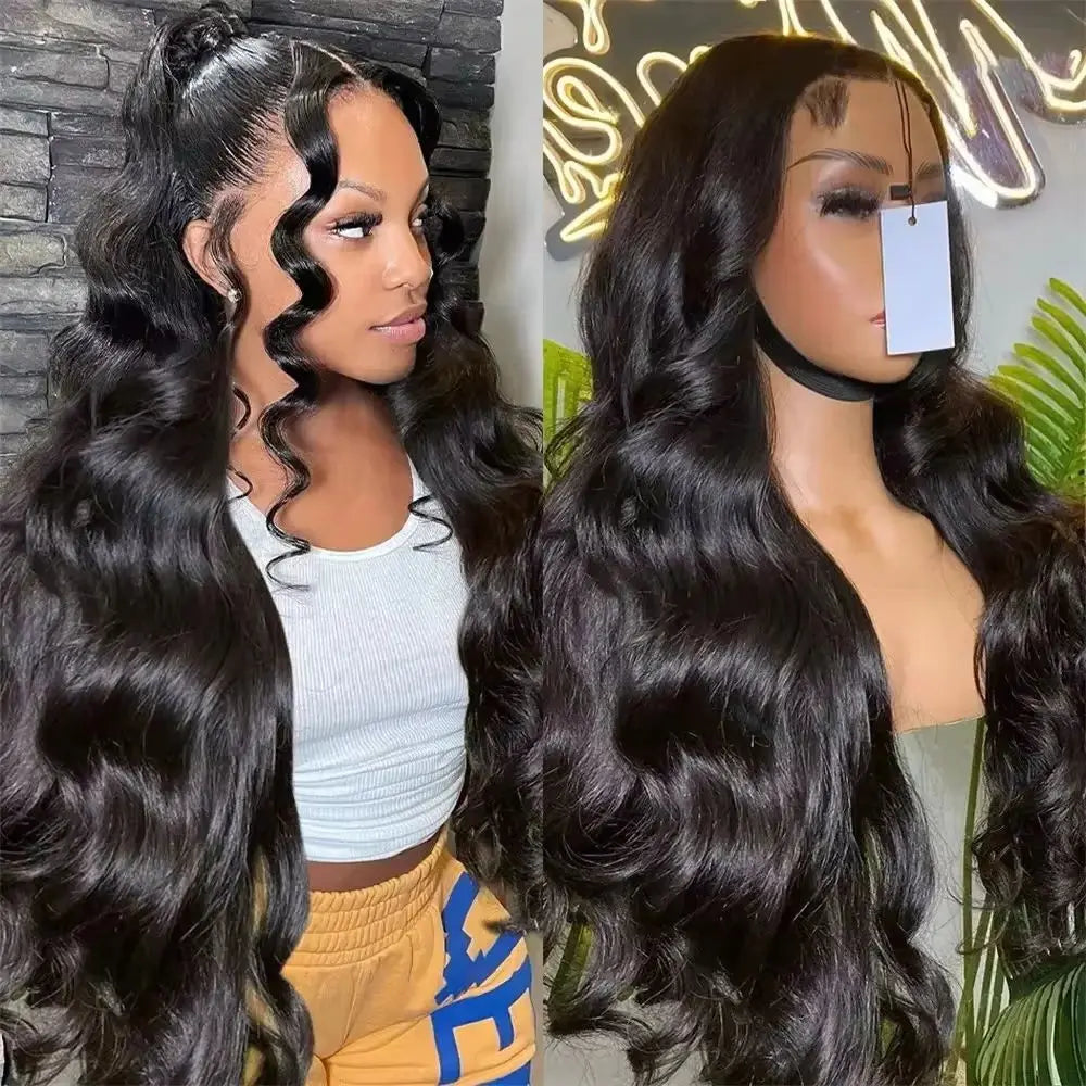 Brazilian lace wig with body wave, 13x4 or 13x6 HD lace frontal, glueless, pre-plucked, soft bouncy virgin human hair for ladies.